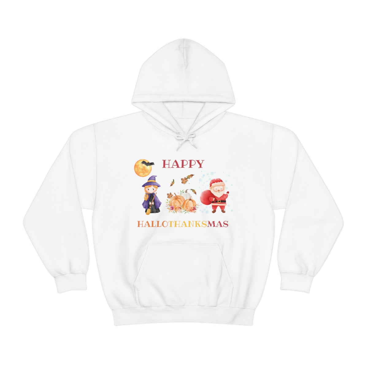 Happy Hallothanksmas Unisex Heavy Blend™ Hooded Sweatshirt