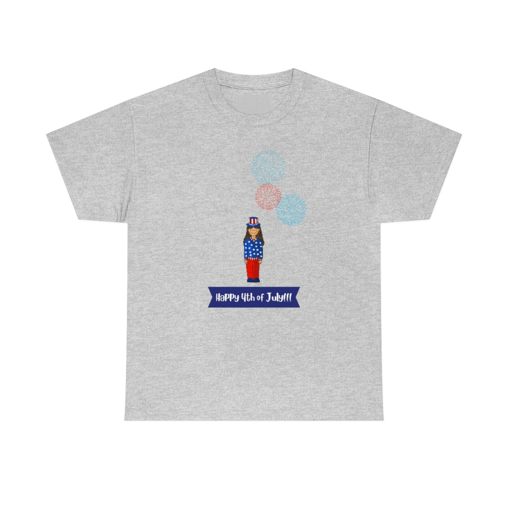 Happy 4th of July Unisex Heavy Cotton Tee