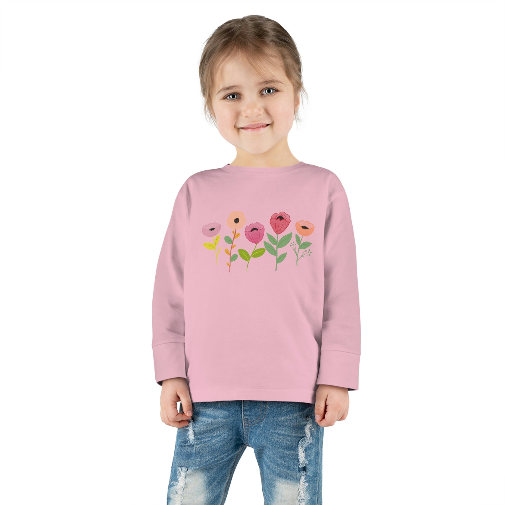 Spring Flowers Toddler Long Sleeve Tee