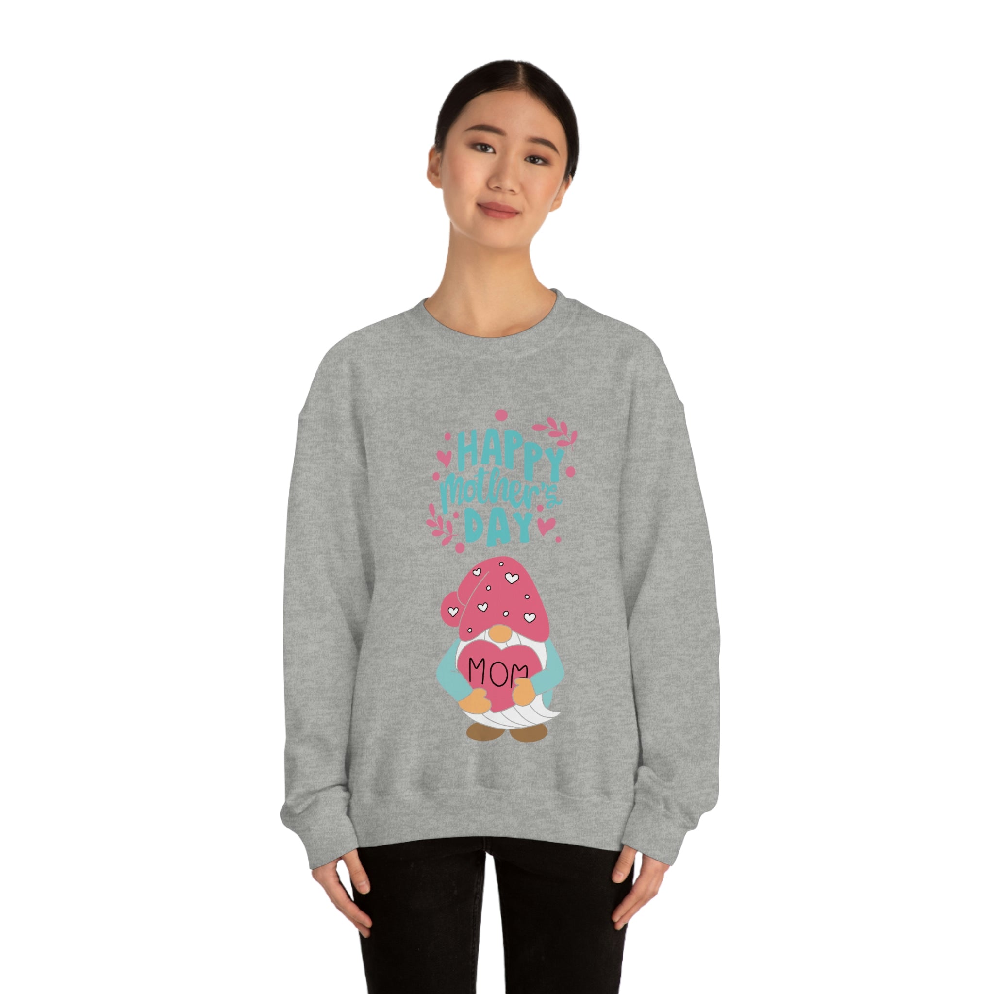 Happy Mother's Day Gnome Unisex Heavy Blend™ Crewneck Sweatshirt