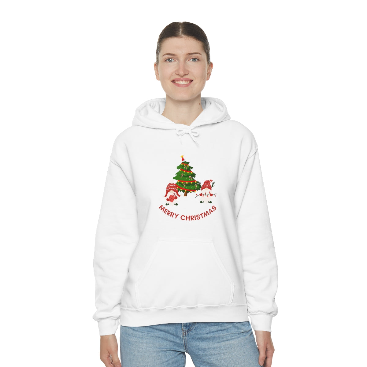 Merry & Bright Holidays Christmas Unisex Heavy Blend™ Hooded Sweatshirt