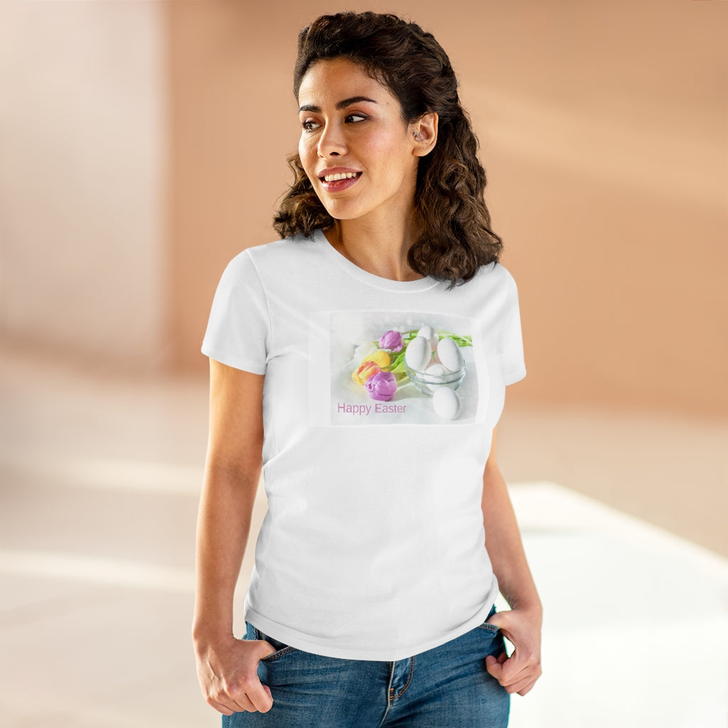 Happy Easter Women's Heavy Cotton Tee