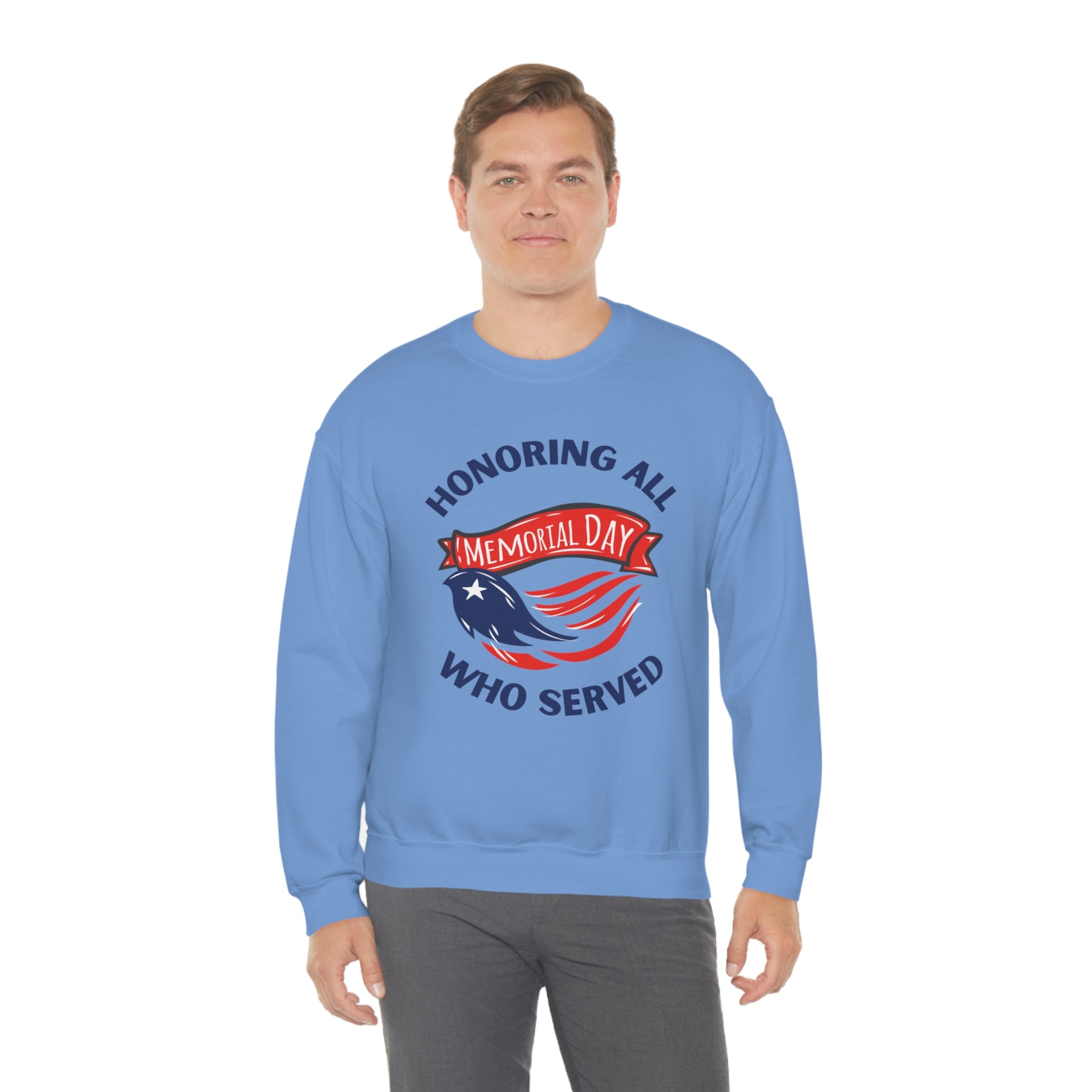 Memorial Day Honoring All Who Served Unisex Heavy Blend™ Crewneck Sweatshirt