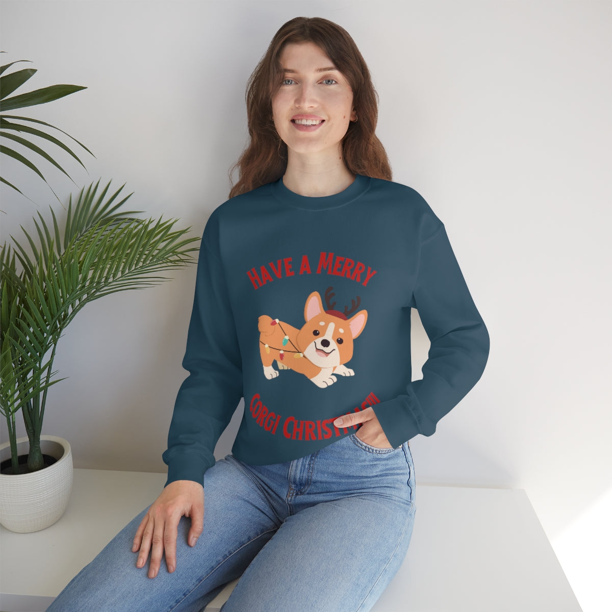 Have A Merry Corgi Christmas Unisex Heavy Blend™ Crewneck Sweatshirt