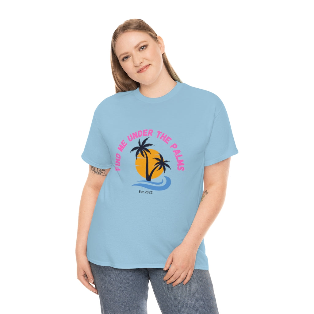 Find Under The Palms Unisex Heavy Cotton Tee