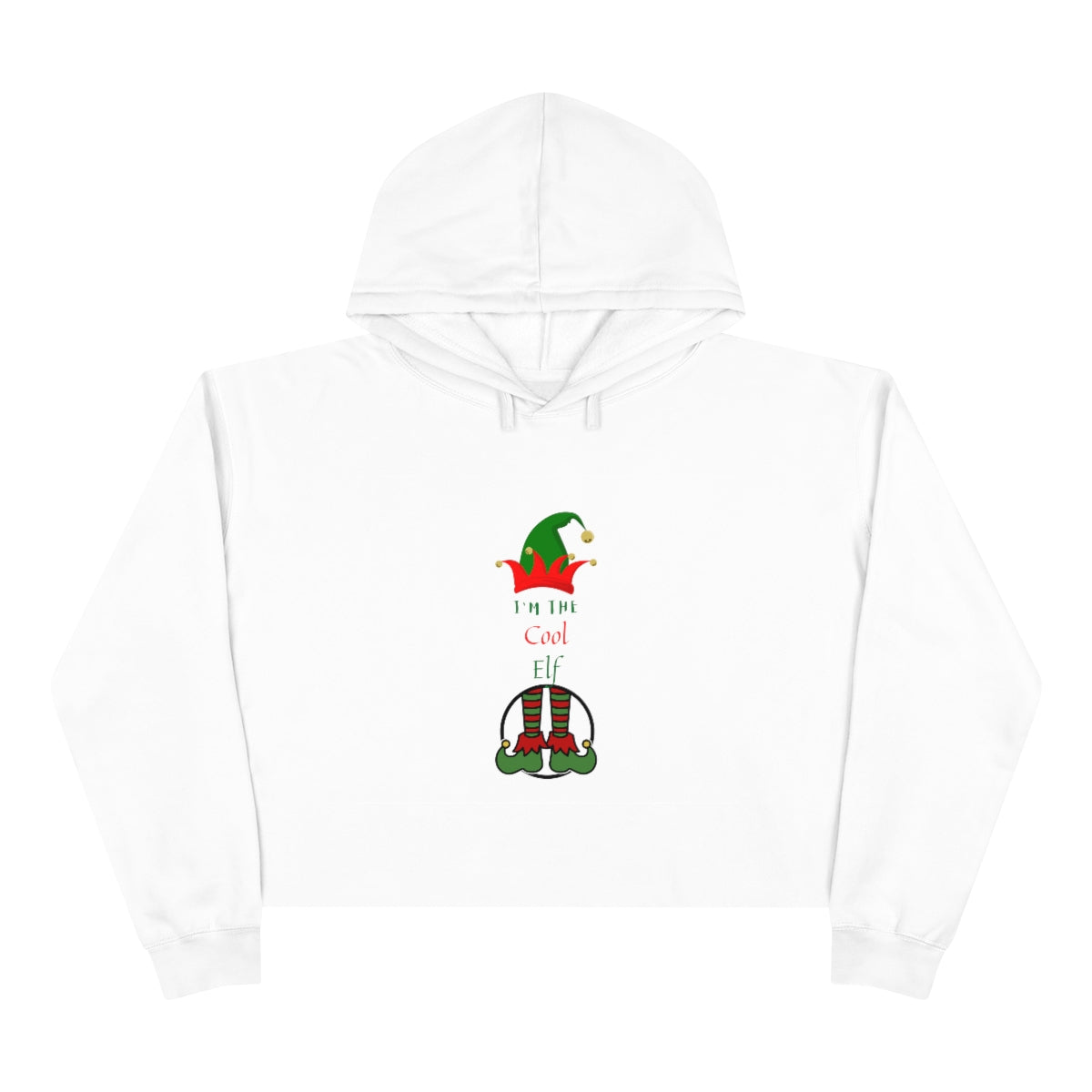 I'm The Cool Elf Crop Hoodie