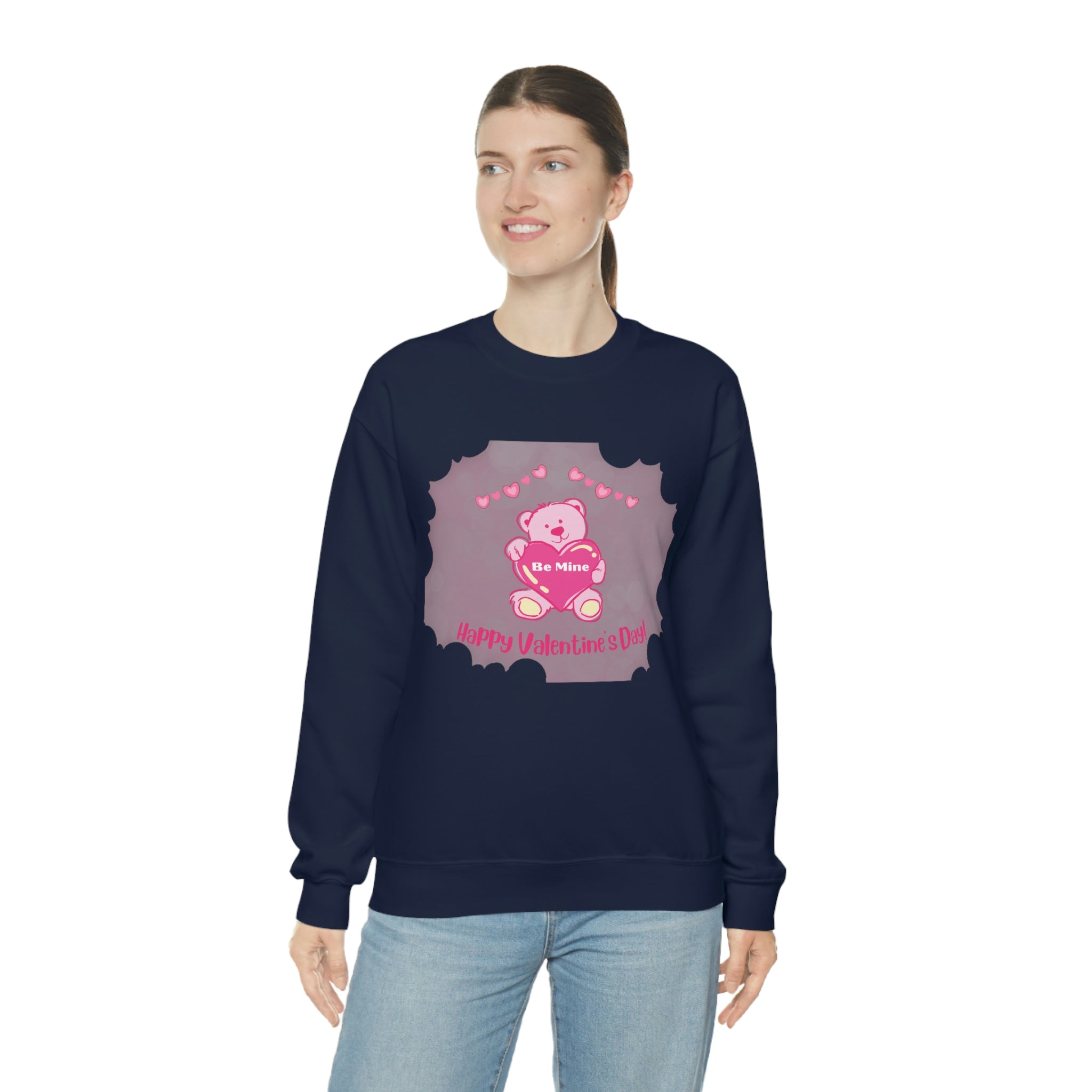 Happy Valentine's Day Be Mine Unisex Heavy Blend™ Crewneck Sweatshirt