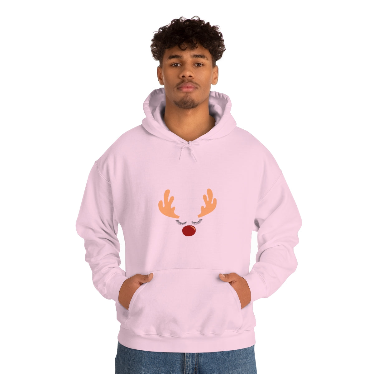 Reindeer Christmas Unisex Heavy Blend™ Hooded Sweatshirt