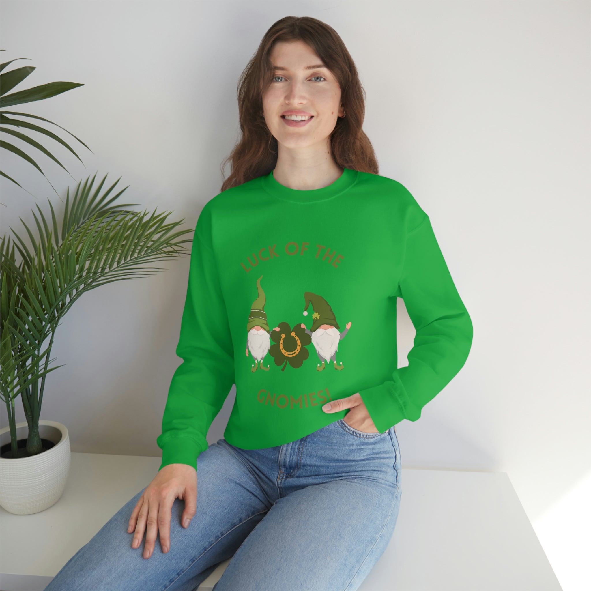 The Luck Of The Gnomies! Unisex Heavy Blend™ Crewneck Sweatshirt