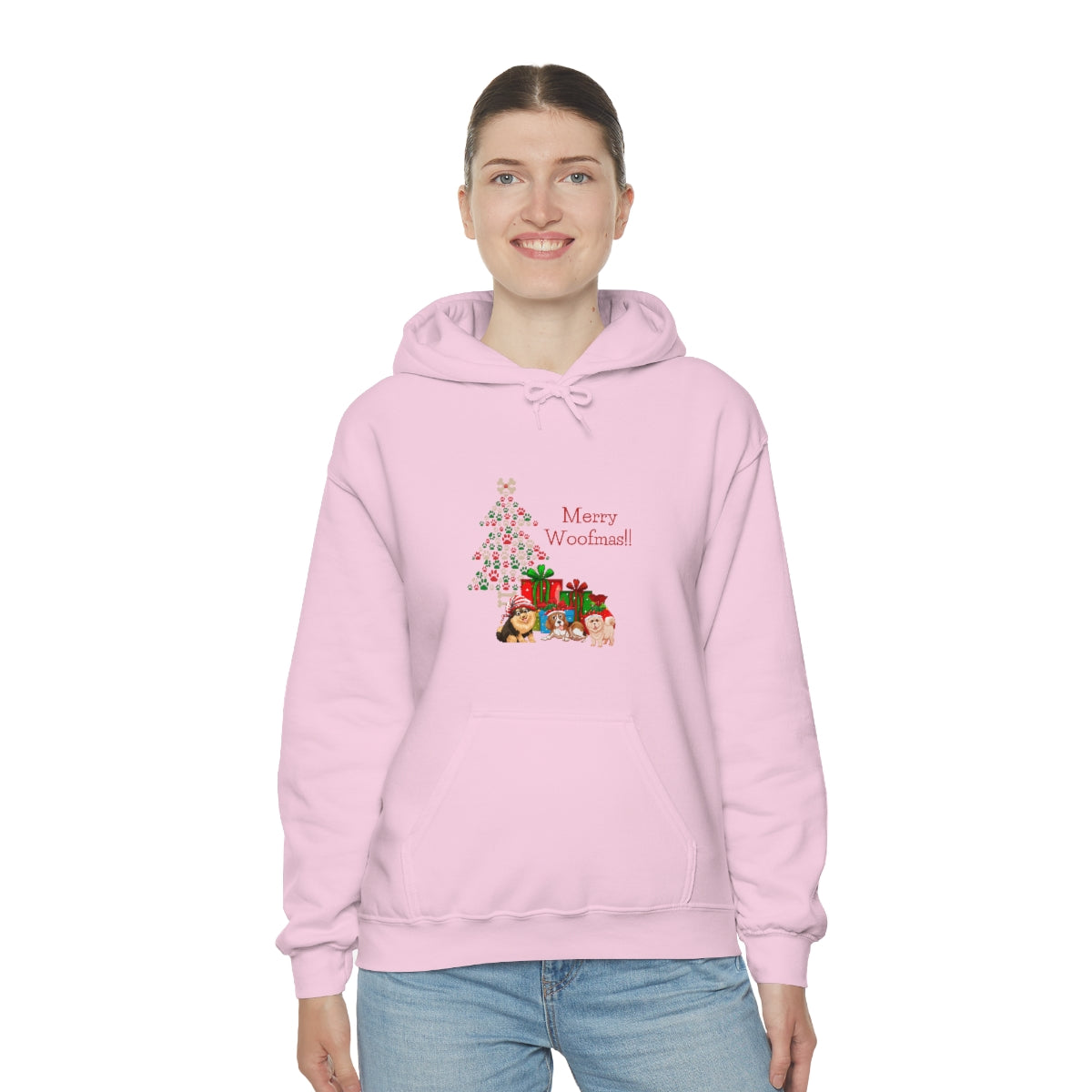 Merry Woolfmas Unisex Heavy Blend™ Hooded Sweatshirt