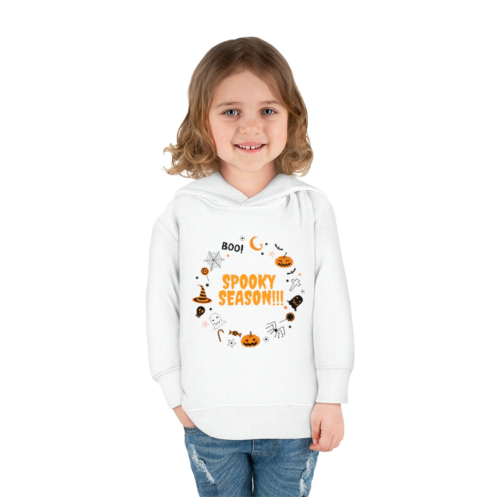 Spooky Season Boo!! Toddler Pullover Fleece Hoodie