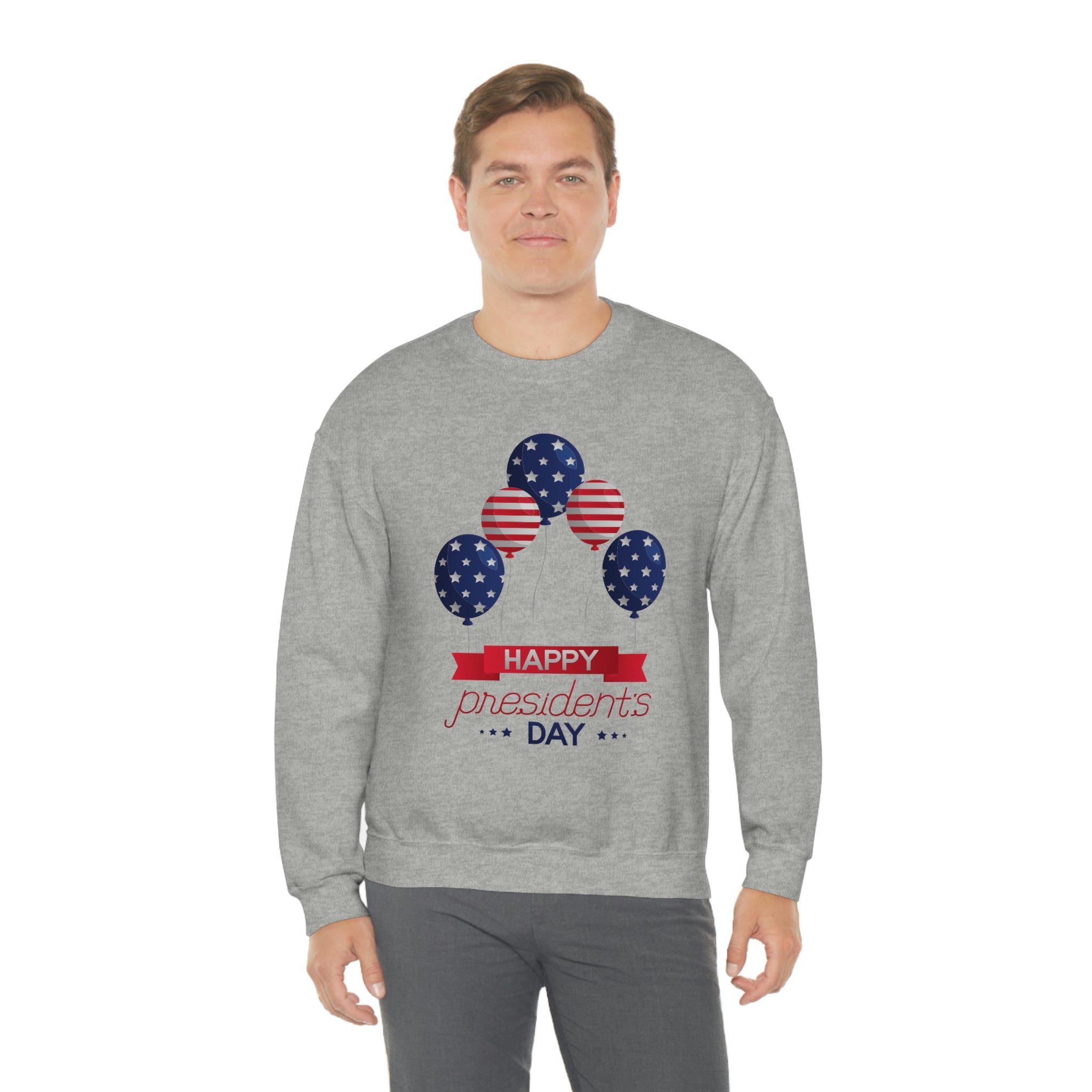 Happy President's Day Stars & Stripe Unisex Heavy Blend™ Crewneck Sweatshirt