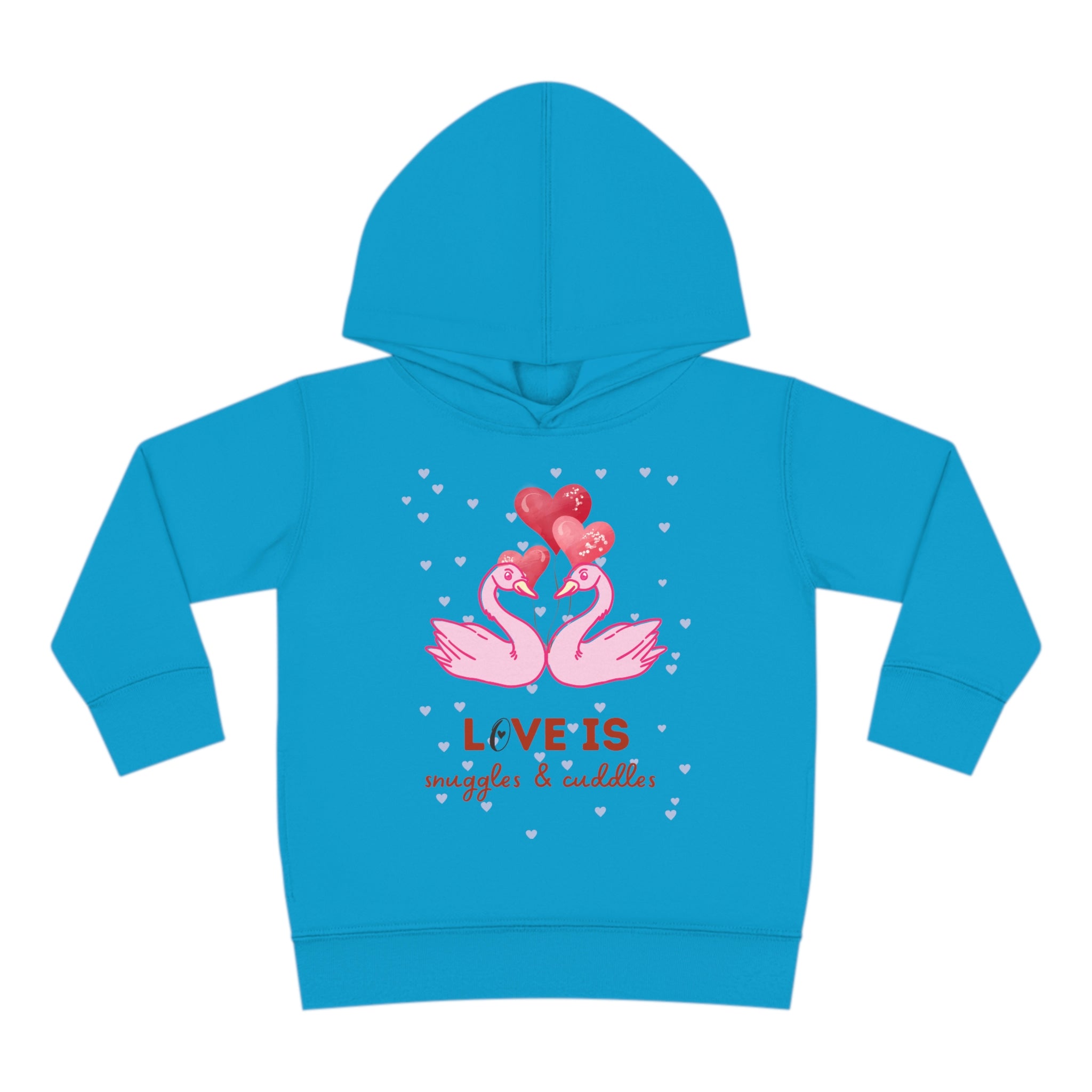 Love Is Snuggle & Cuddles Toddler Pullover Fleece Hoodie