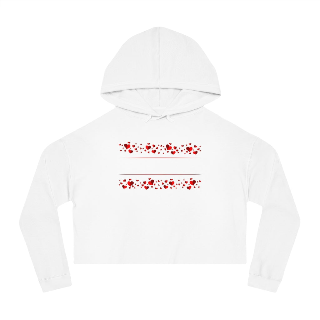 Little Heart's Women’s Cropped Hooded Sweatshirt