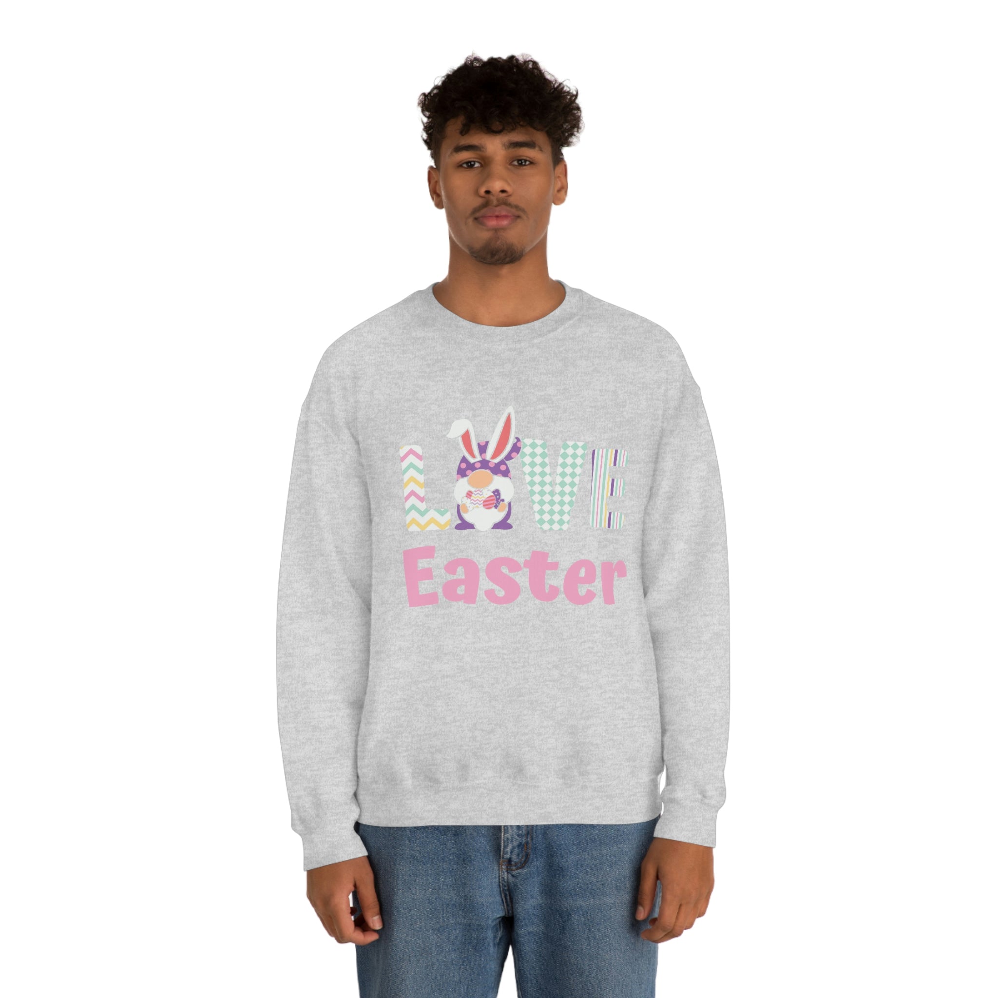 Gnome Love Easter Unisex Heavy Blend™ Crewneck Sweatshirt