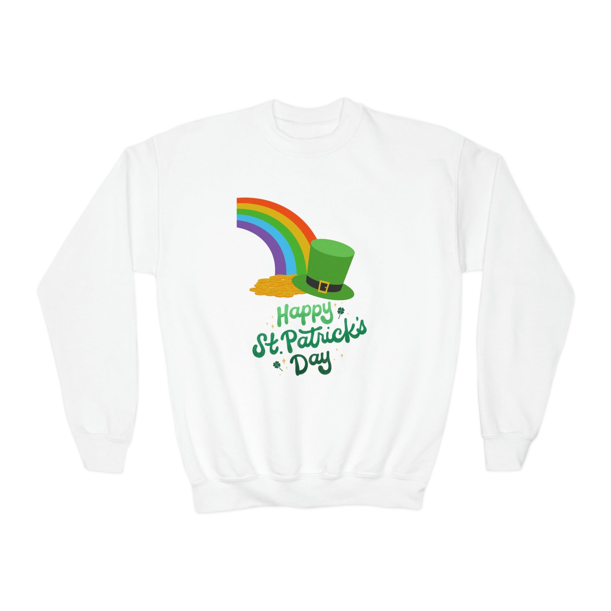 Happy Saint Patrick's Day Youth Crewneck Sweatshirt