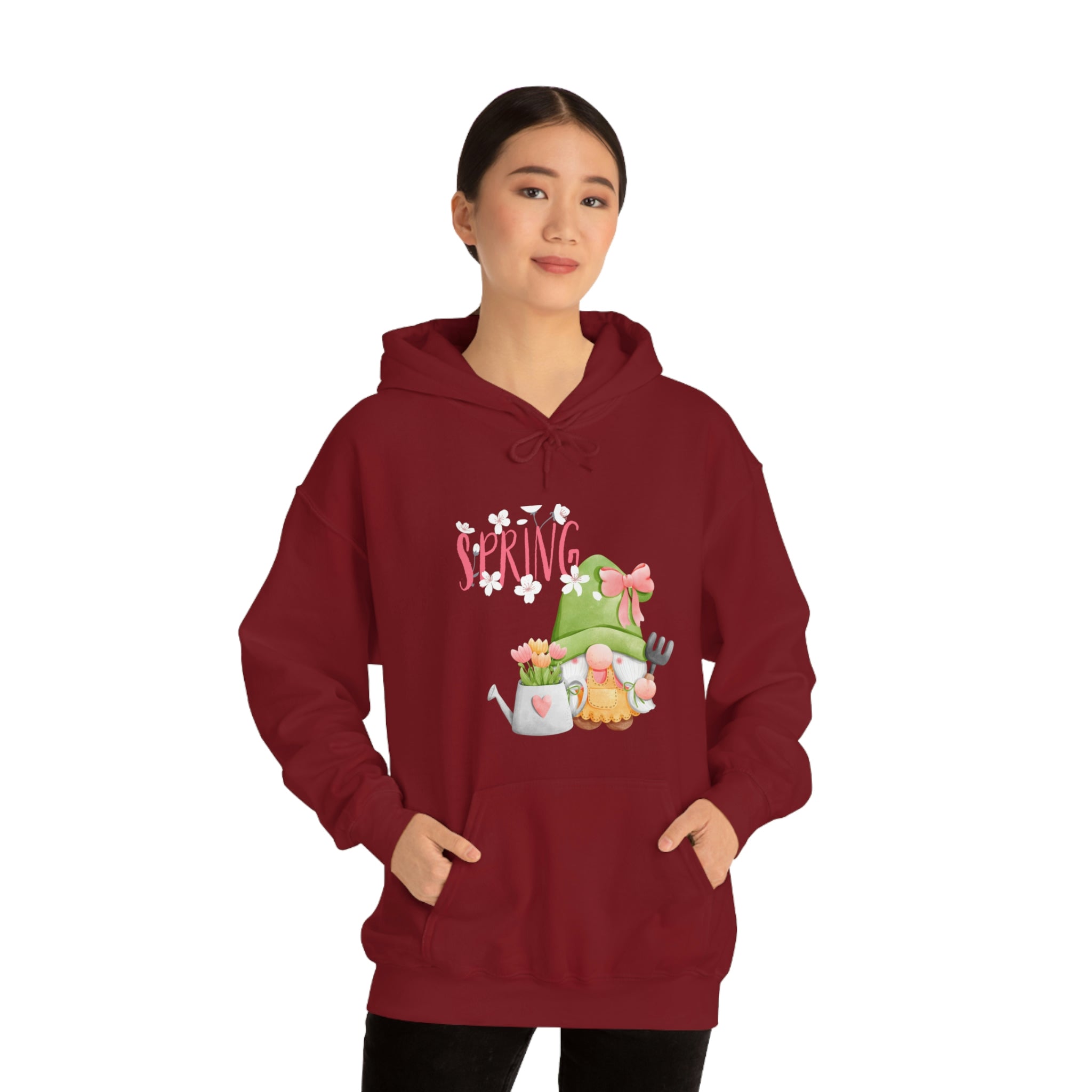 Gnome Happy Spring Unisex Heavy Blend™ Hooded Sweatshirt