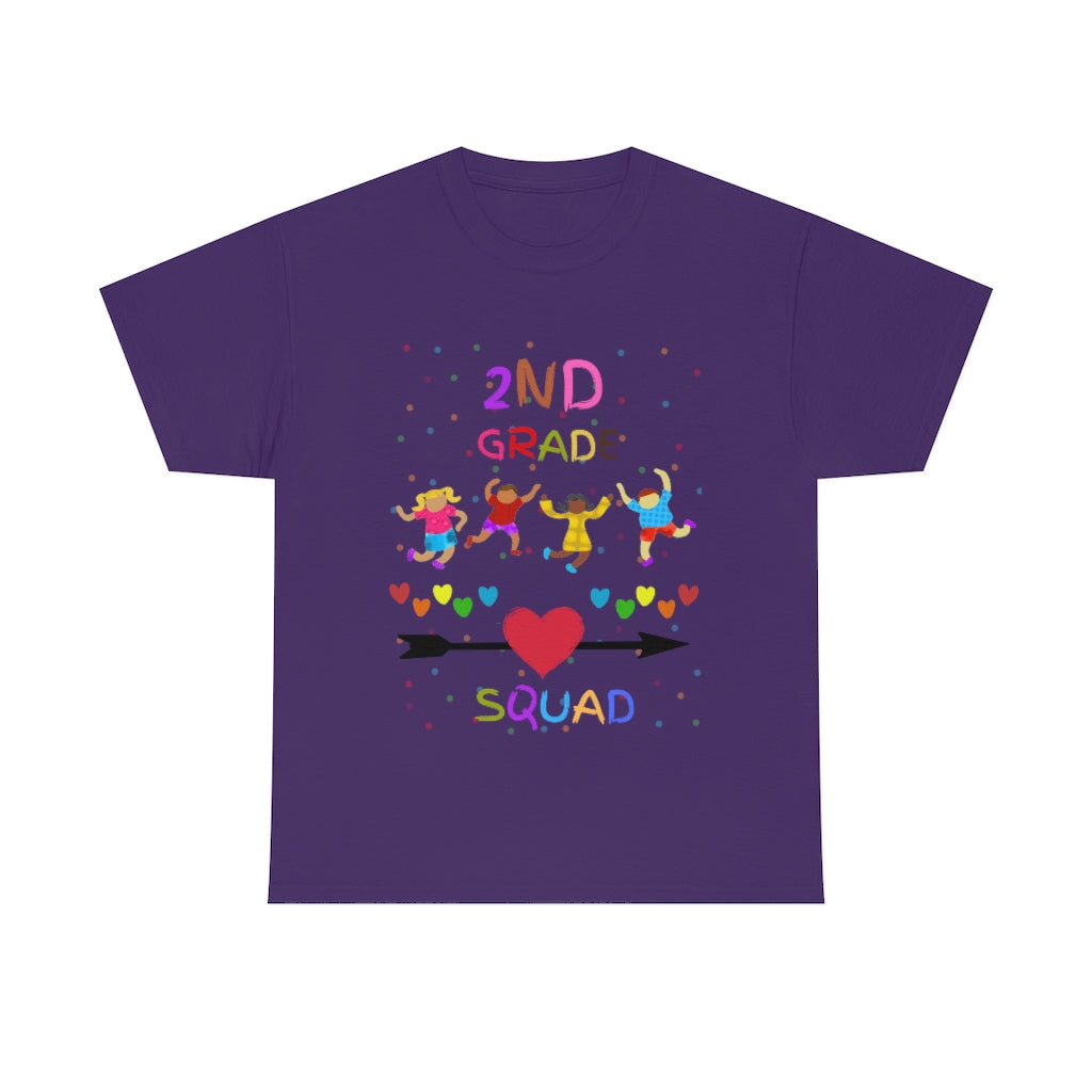 2nd Grade Squad Unisex Heavy Cotton Tee