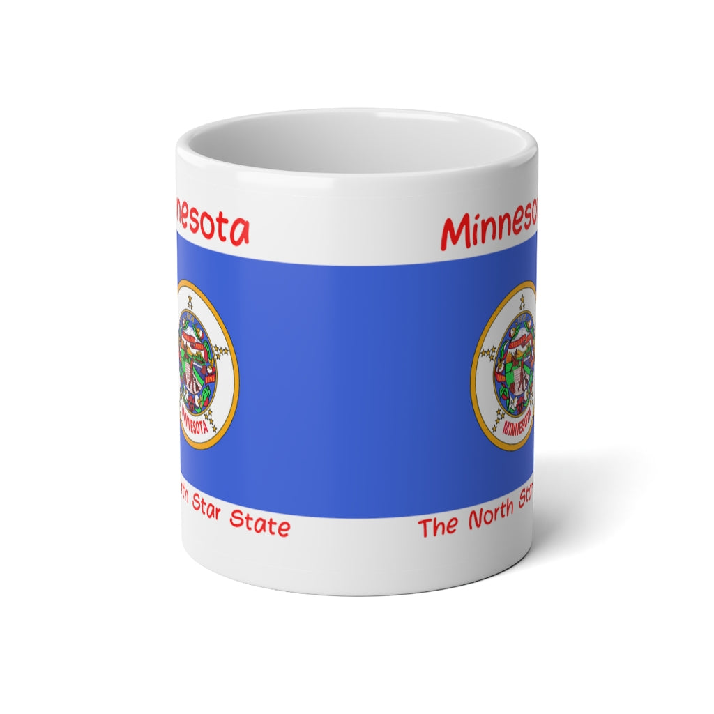 Minnesota Stater Flag Jumbo Mug, 20oz