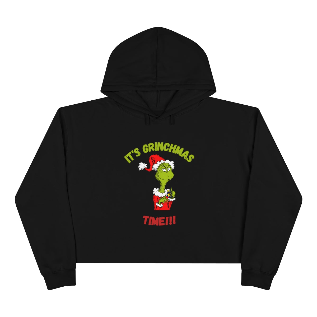 It's Grinchmas Time!! Crop Hoodie