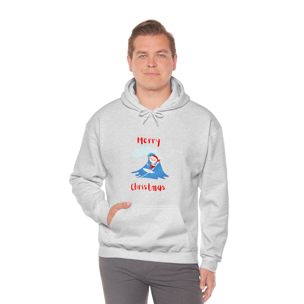 Surfing Santa Unisex Heavy Blend™ Hooded Sweatshirt