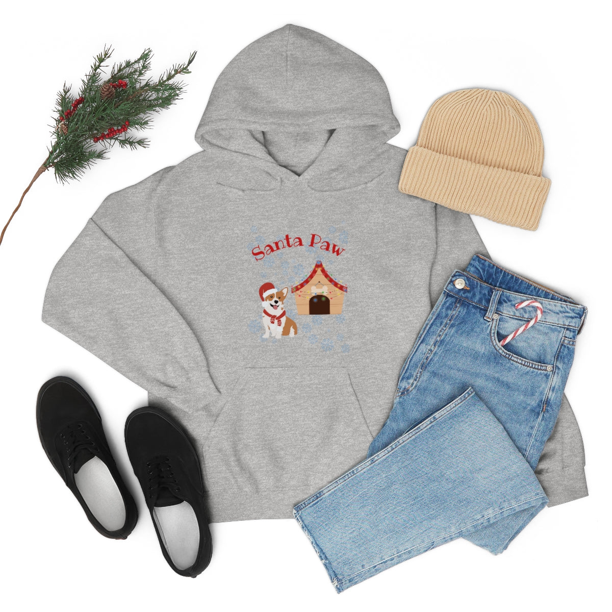 Santa Paw Unisex Heavy Blend™ Hooded Sweatshirt