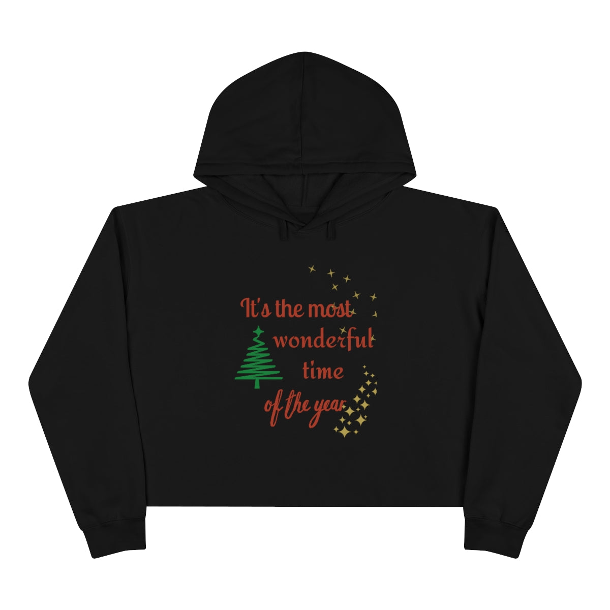 It's The Most Wonderful Time Of The Year Crop Hoodie