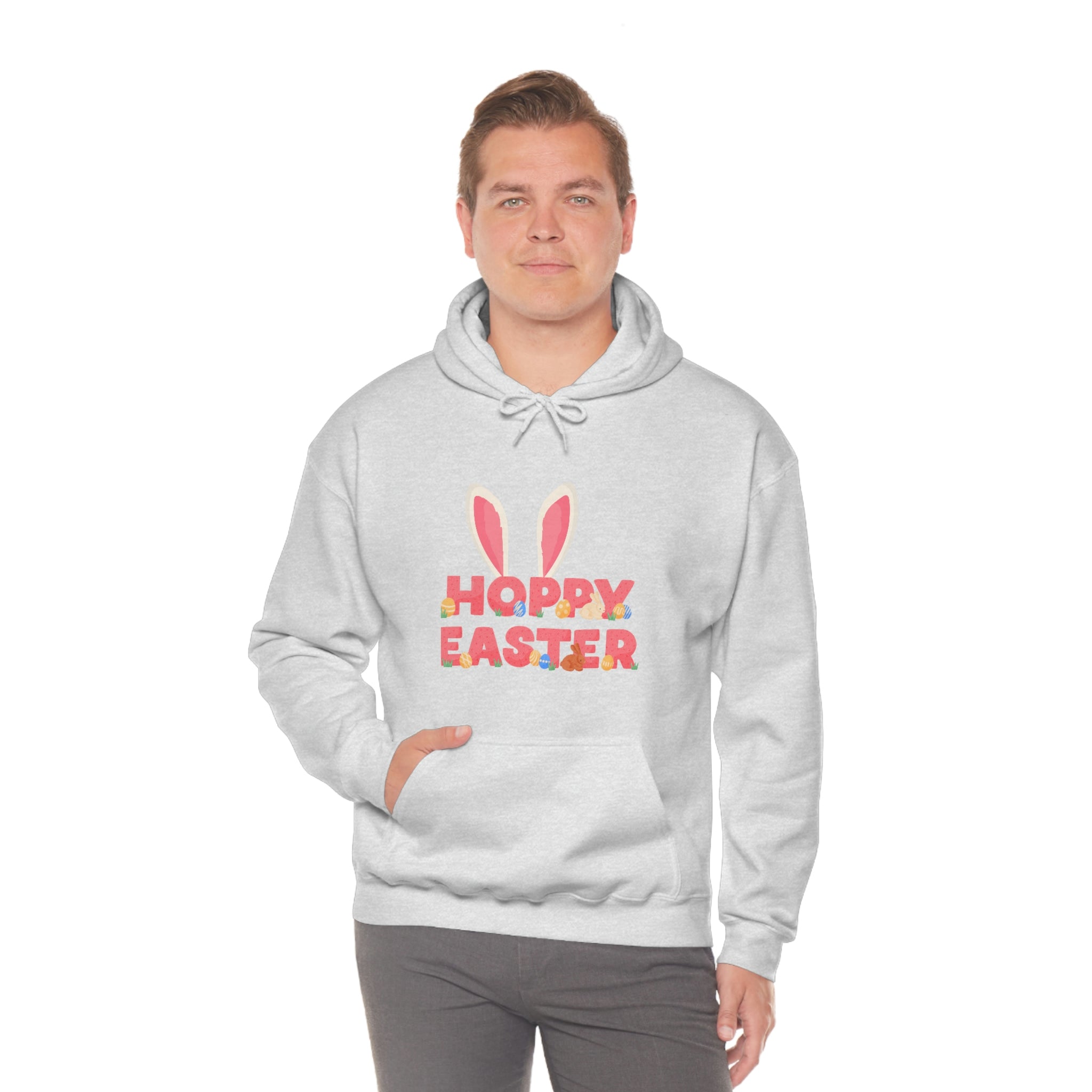 The Hoppy Easter Unisex Heavy Blend™ Hooded Sweatshirt