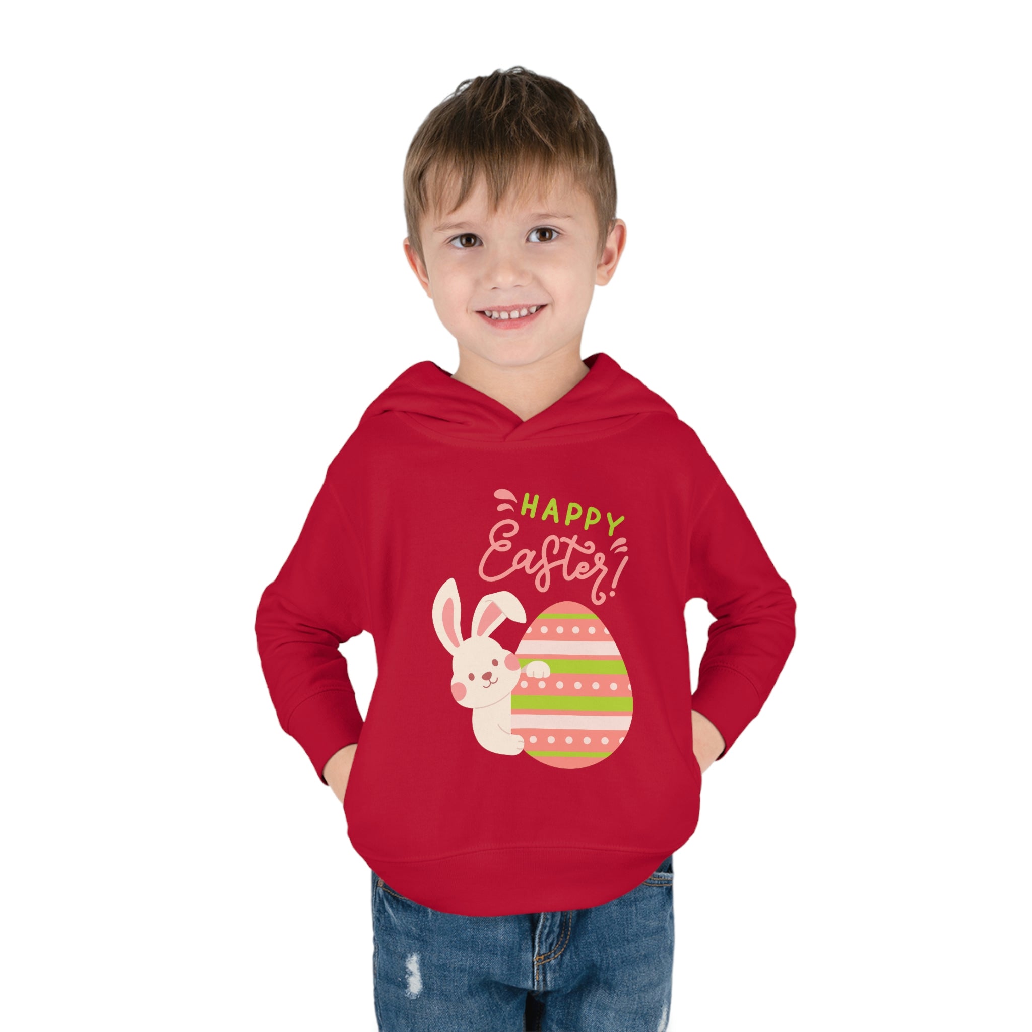 Easter Egg Toddler Pullover Fleece Hoodie