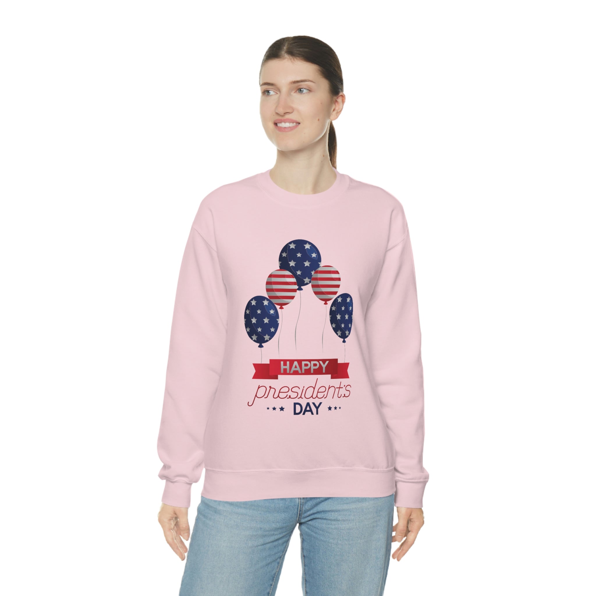 Happy President's Day Stars & Stripe Unisex Heavy Blend™ Crewneck Sweatshirt
