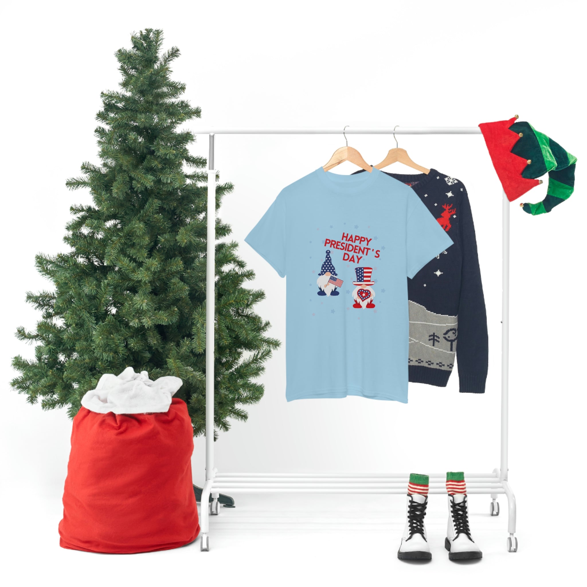 Happy President's Day Gnome Unisex Heavy Cotton Tee