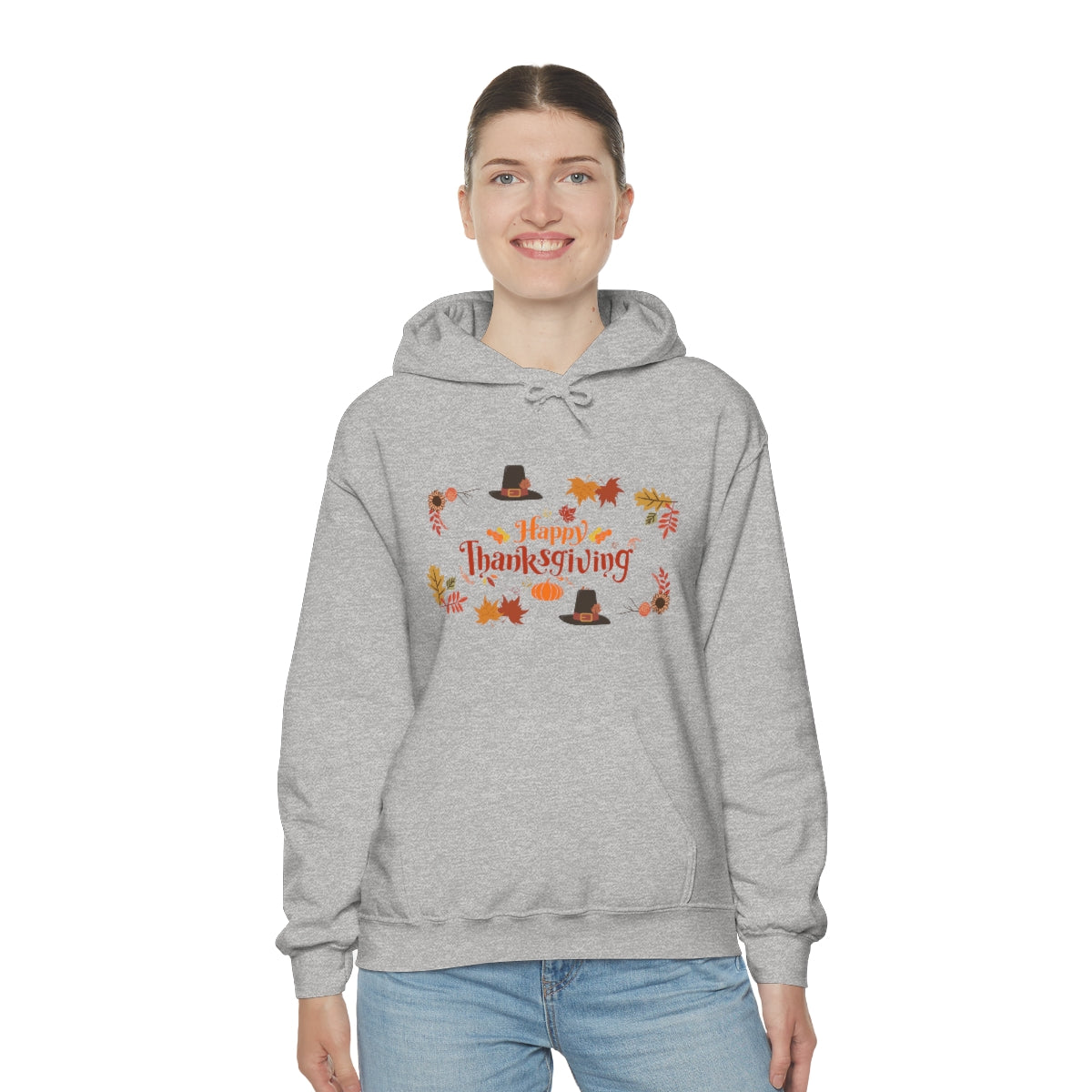 Happy Thanksgiving Unisex Heavy Blend™ Hooded Sweatshirt