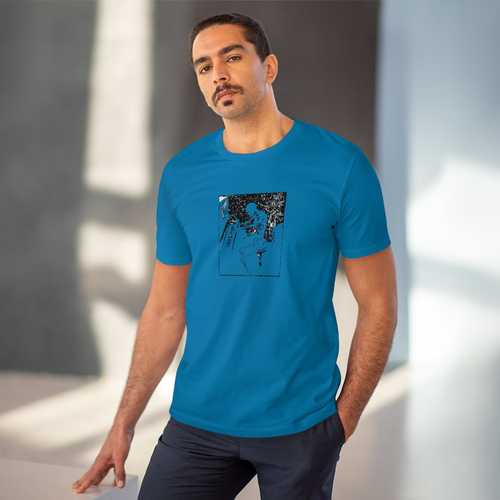 Skeleton Piano Player Organic Creator T-shirt - Unisex