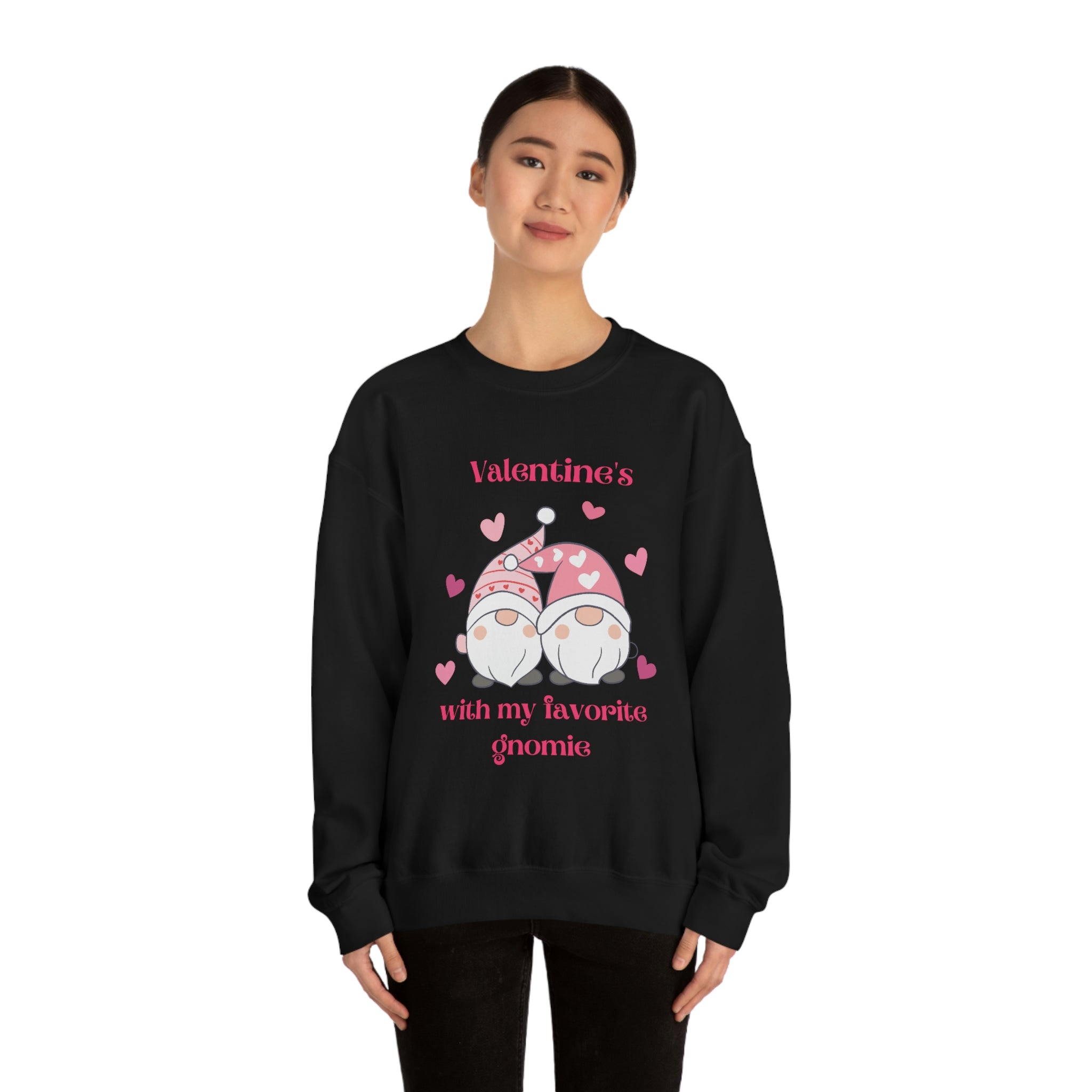 Valentine's With My Favorite Gnomie Unisex Heavy Blend™ Crewneck Sweatshirt