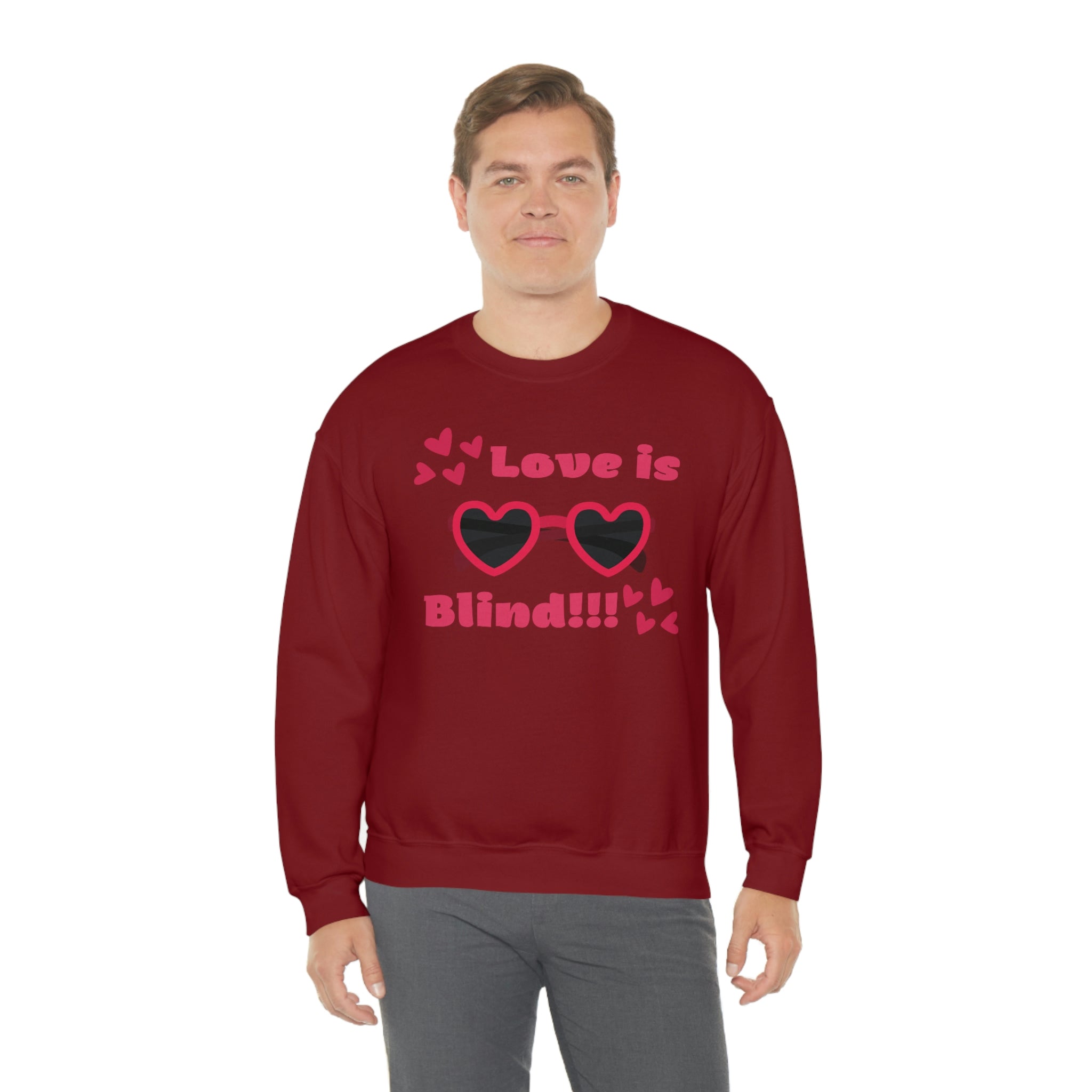 Love Is Blind!!! Unisex Heavy Blend™ Crewneck Sweatshirt