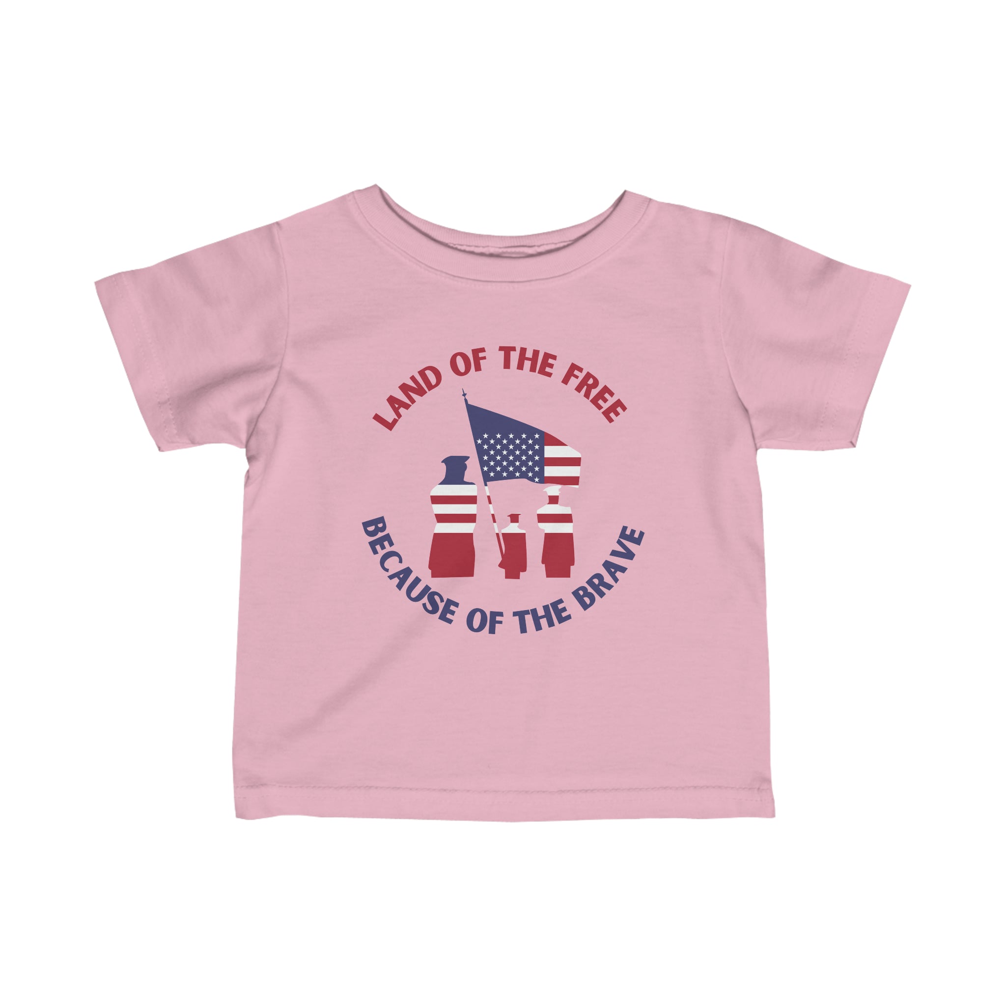 Memorial Day Land Of The Free Infant Fine Jersey Tee