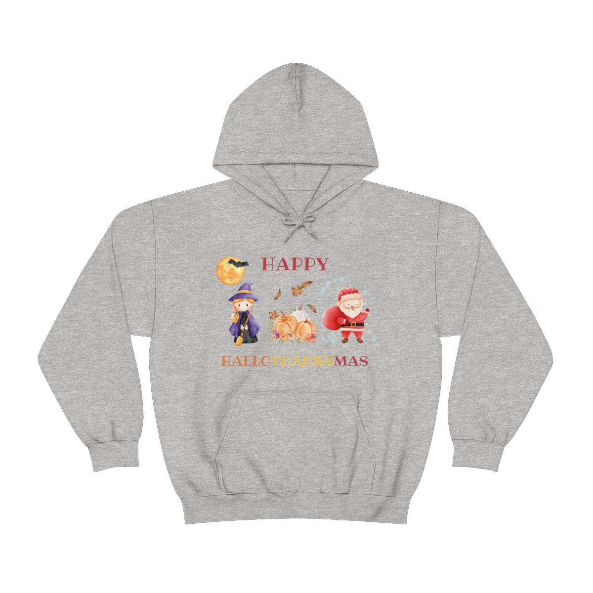 Happy Hallothanksmas Unisex Heavy Blend™ Hooded Sweatshirt