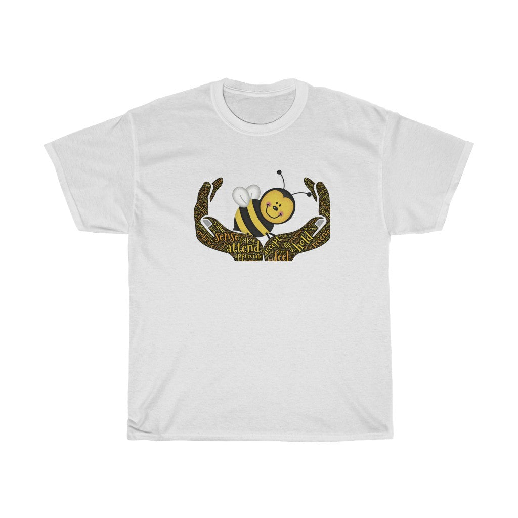 Bee Happy Unisex Heavy Cotton Tee