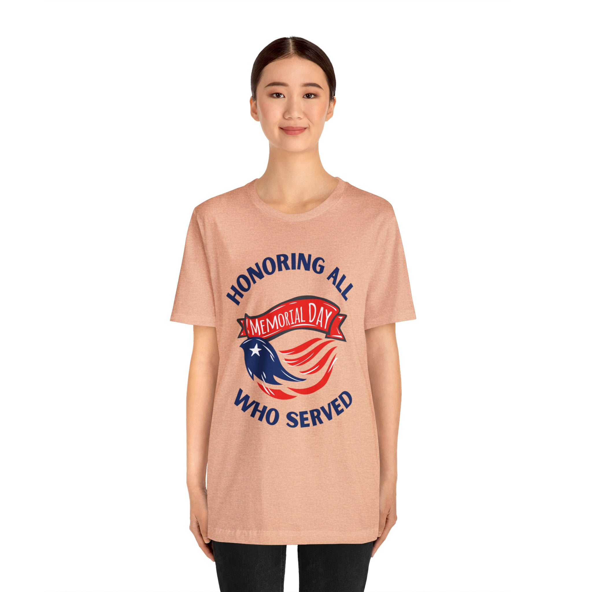 Memorial Day Honoring All Who Served Unisex Jersey Short Sleeve Tee