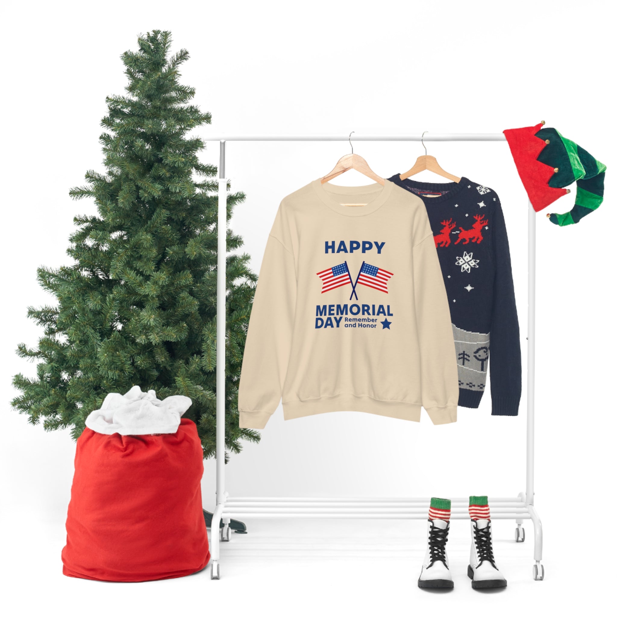 Happy Memorial Day Unisex Heavy Blend™ Crewneck Sweatshirt