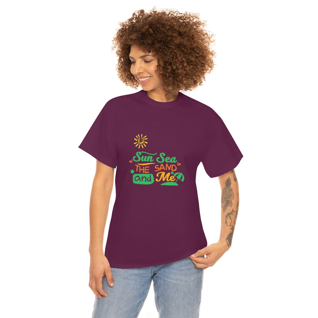 Sun Sea The Sand and Me Unisex Heavy Cotton Tee