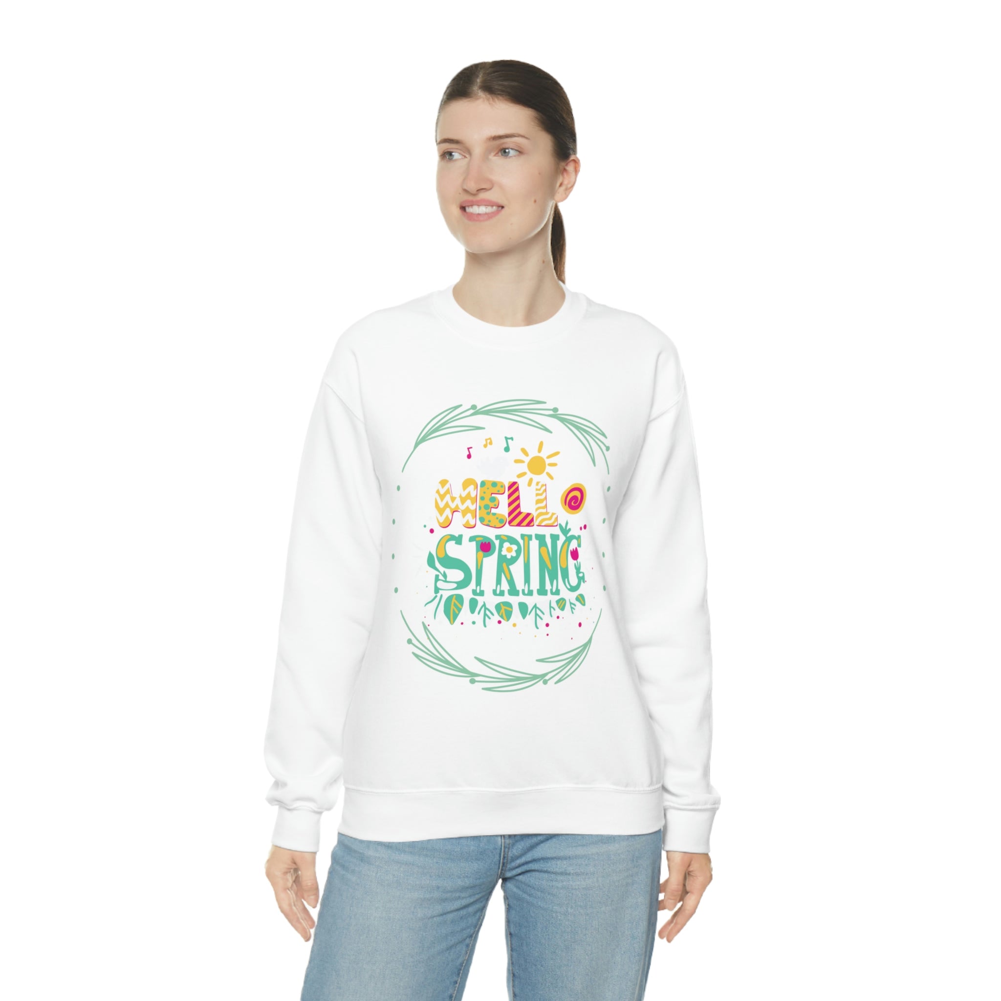 Hello Spring Unisex Heavy Blend™ Crewneck Sweatshirt