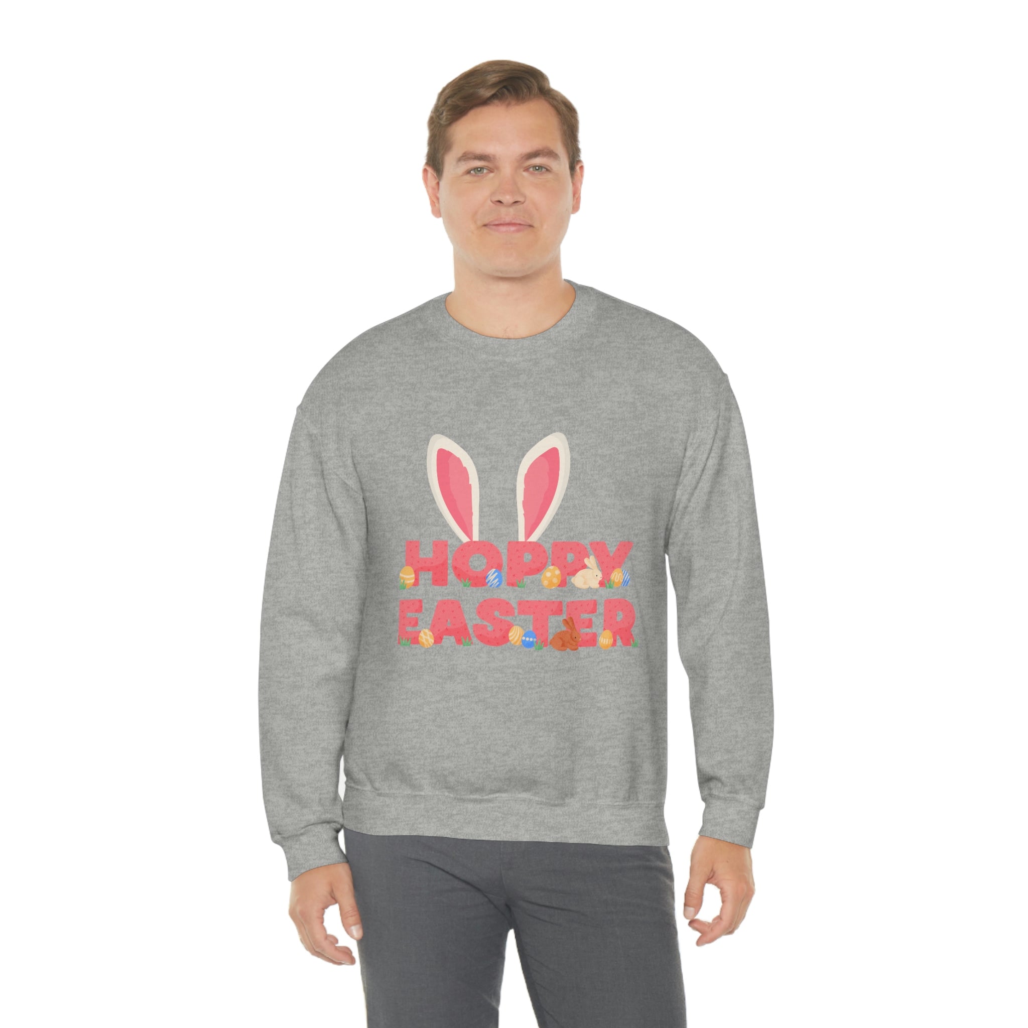 The Hoppy Easter Unisex Heavy Blend™ Crewneck Sweatshirt