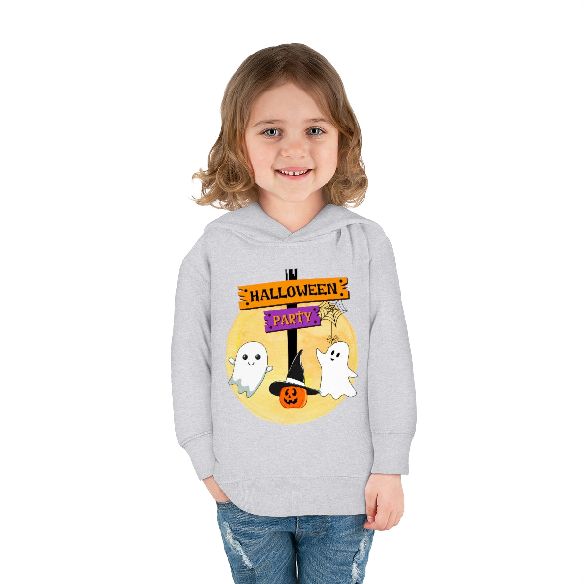 Halloween Party Toddler Pullover Fleece Hoodie