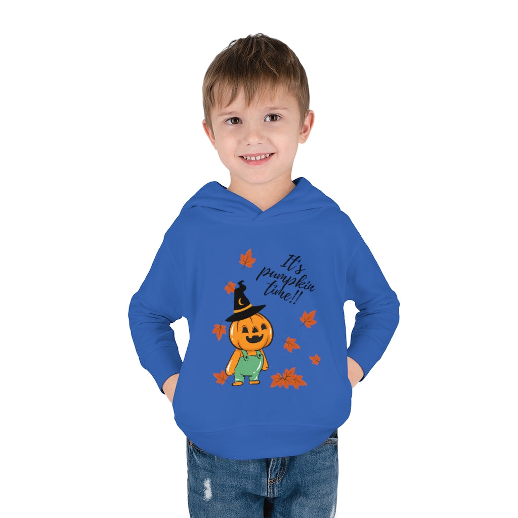 It's Pumpkin Time Toddler Pullover Fleece Hoodie