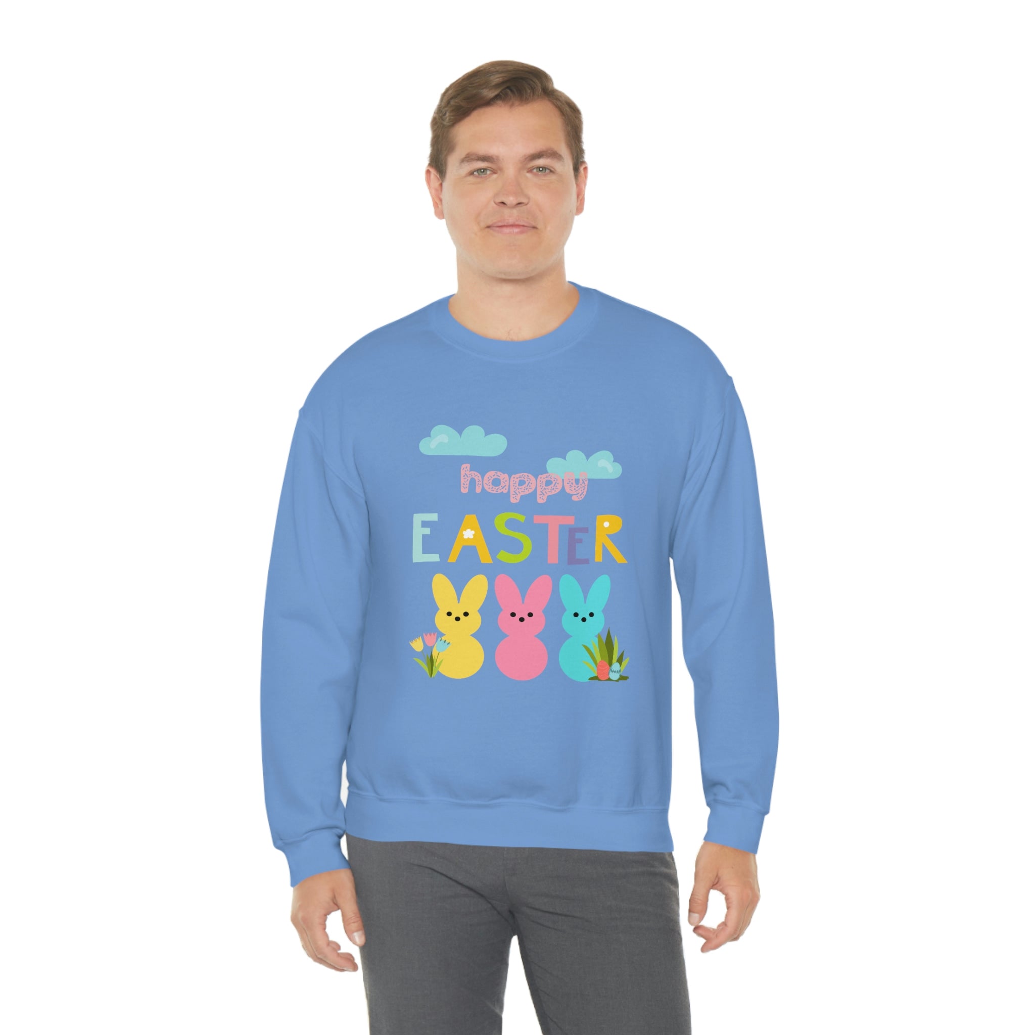 Happy Easter Bunny Unisex Heavy Blend™ Crewneck Sweatshirt