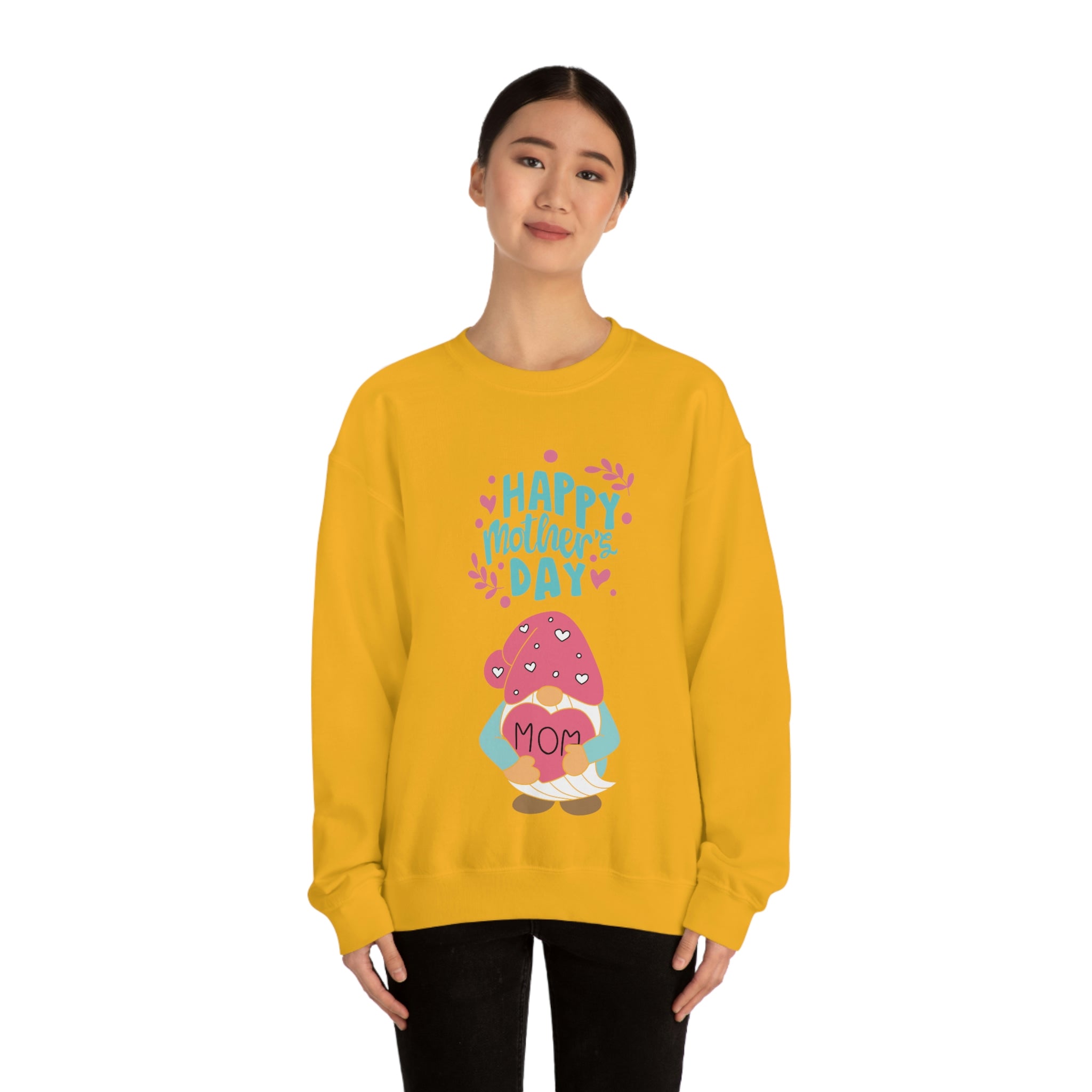 Happy Mother's Day Gnome Unisex Heavy Blend™ Crewneck Sweatshirt