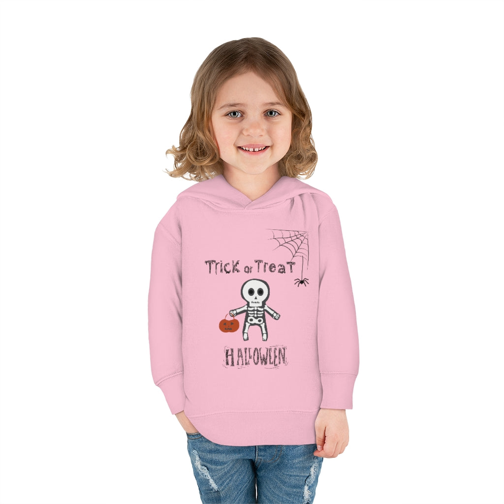 Trick or Treat Halloween Toddler Pullover Fleece Hoodie