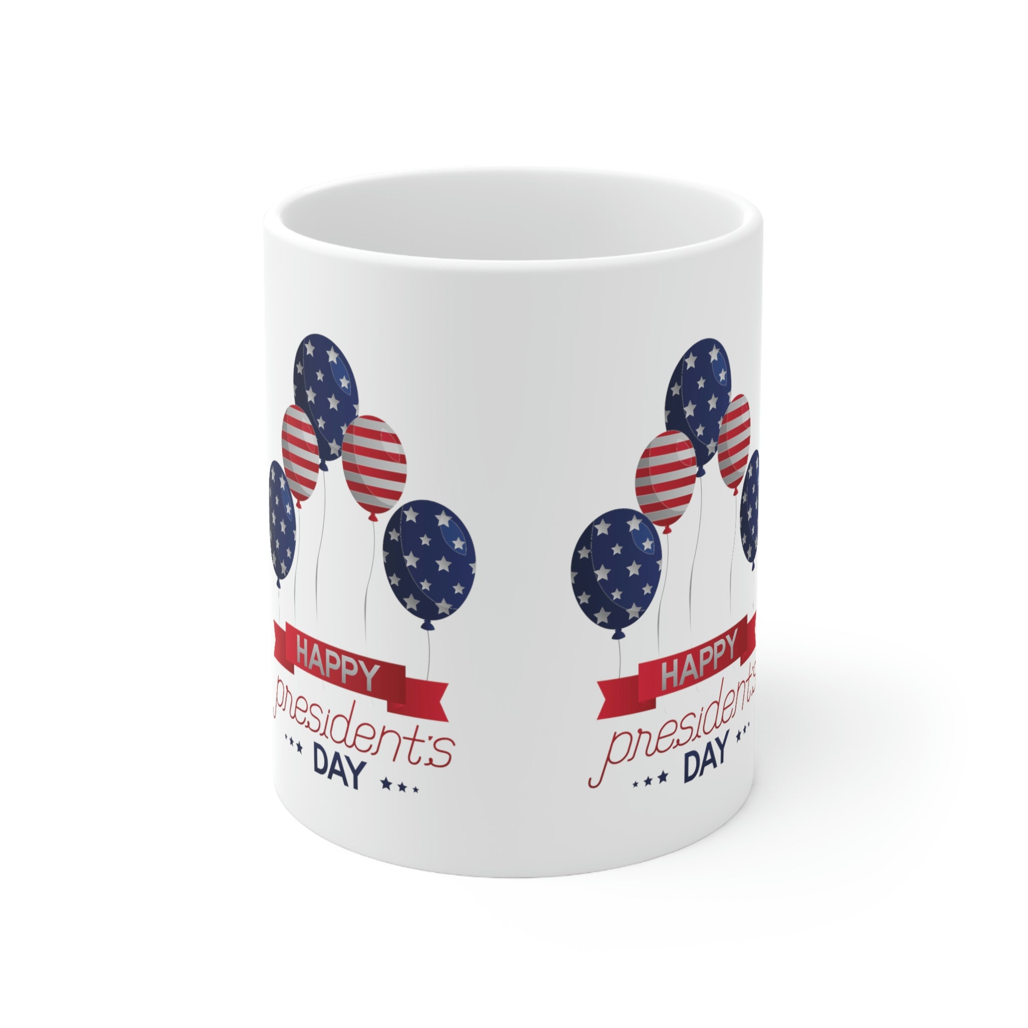 Happy President's Day Stars & Stripe Ceramic Mug 11oz