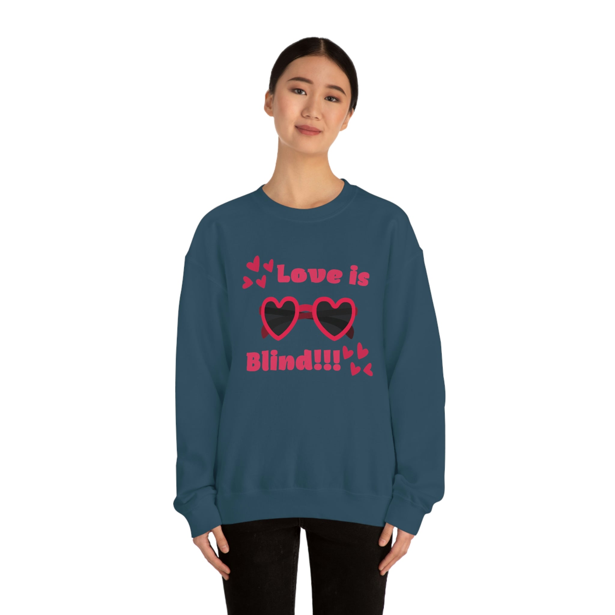 Love Is Blind!!! Unisex Heavy Blend™ Crewneck Sweatshirt